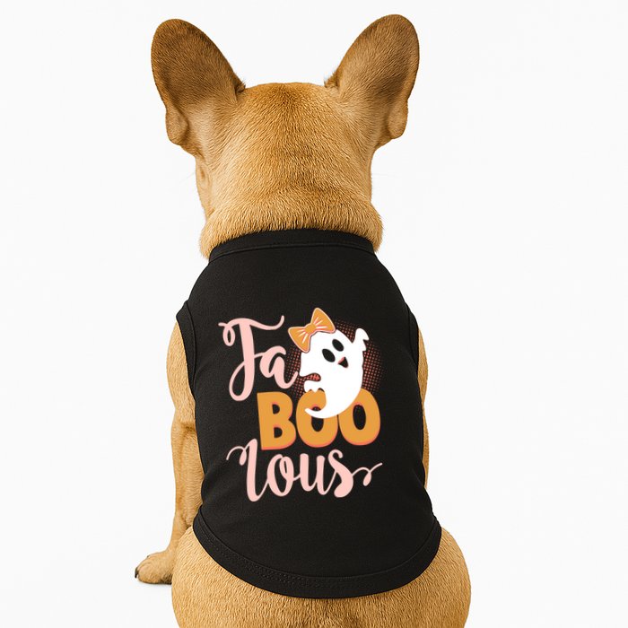 Funny Halloween Fa Boo Lous Ghost Doggie Tank