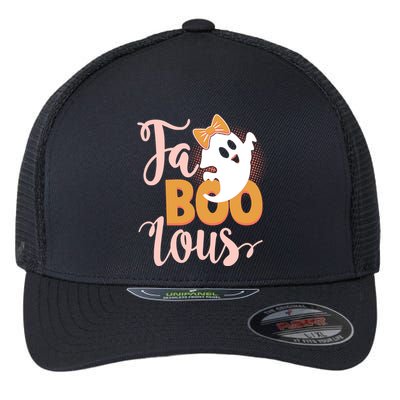 Funny Halloween Fa Boo Lous Ghost Flexfit Unipanel Trucker Cap