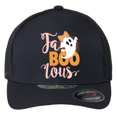 Funny Halloween Fa Boo Lous Ghost Flexfit Unipanel Trucker Cap