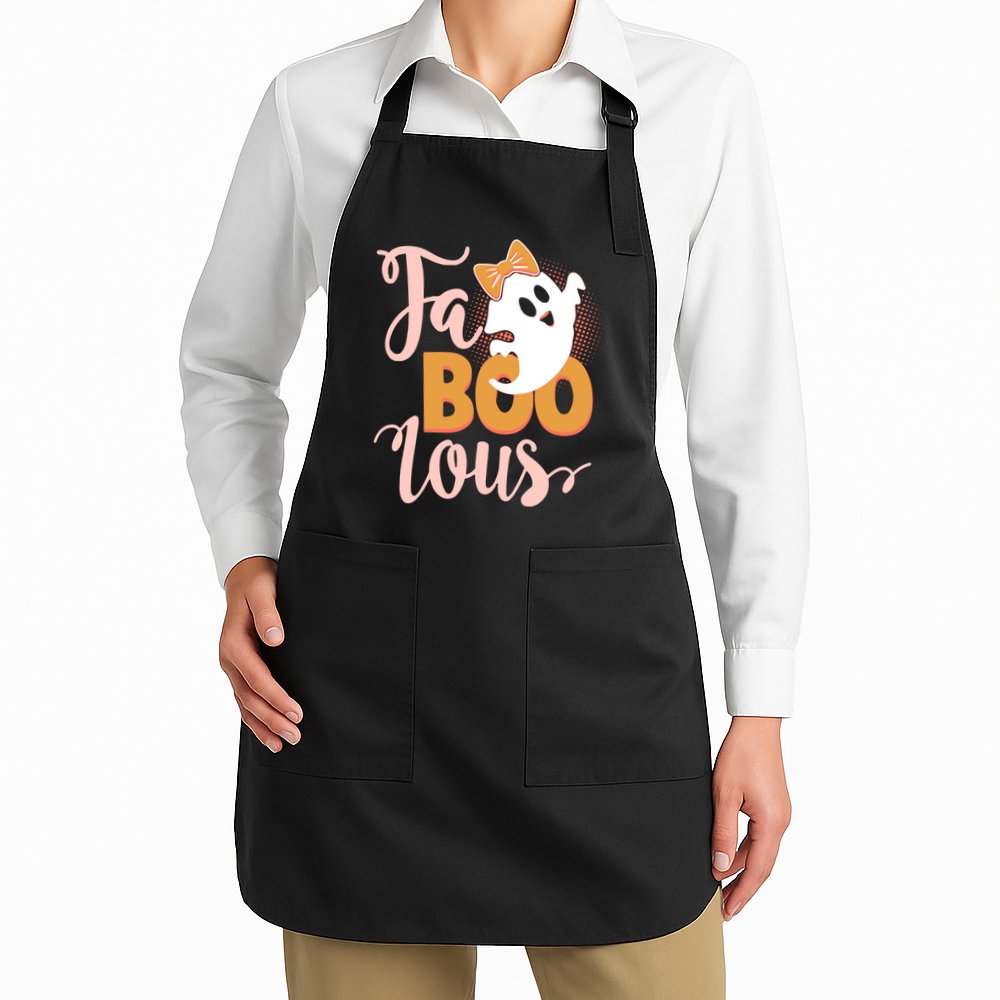 Funny Halloween Fa Boo Lous Ghost Apron