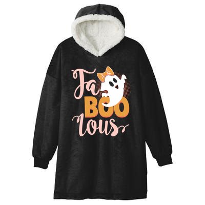 Funny Halloween Fa Boo Lous Ghost Hooded Wearable Blanket