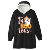 Funny Halloween Fa Boo Lous Ghost Hooded Wearable Blanket