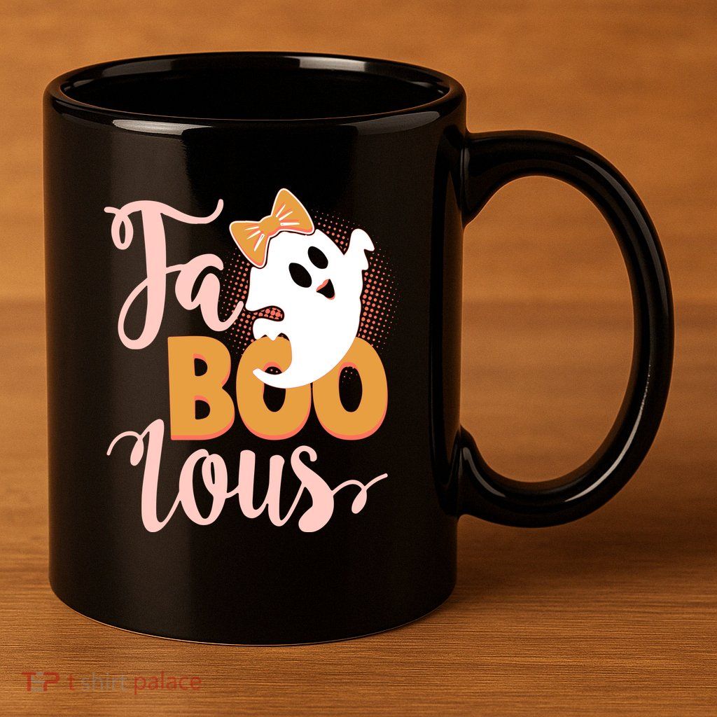 Funny Halloween Fa Boo Lous Ghost 11oz C Handle Ceramic Mug
