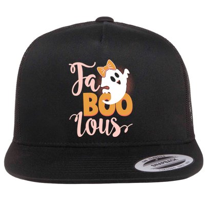 Funny Halloween Fa Boo Lous Ghost Flatbill Hat