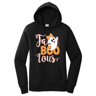 Funny Halloween Fa Boo Lous Ghost Women's Pullover Hoodie