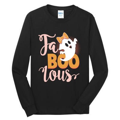 Funny Halloween Fa Boo Lous Ghost Tall Long Sleeve T-Shirt