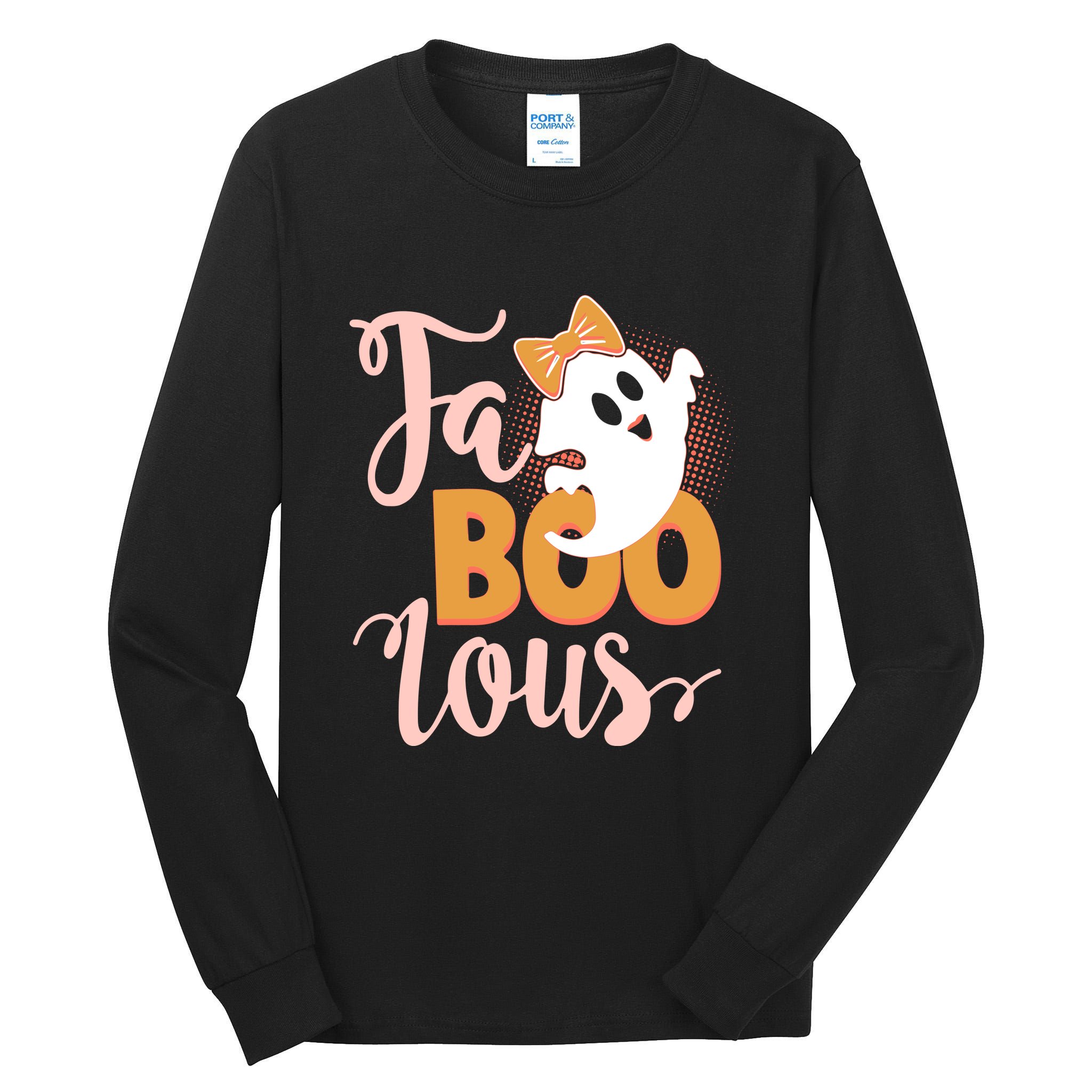 Funny Halloween Fa Boo Lous Ghost Tall Long Sleeve T-Shirt