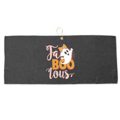Funny Halloween Fa Boo Lous Ghost Large Microfiber Waffle Golf Towel