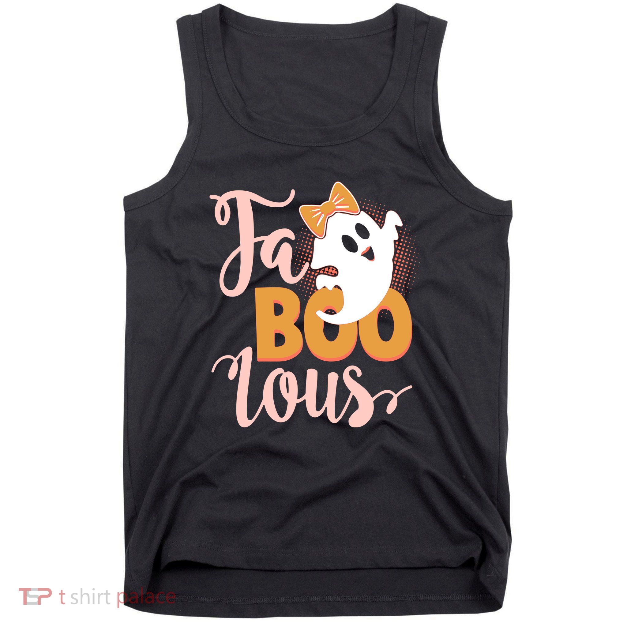 Funny Halloween Fa Boo Lous Ghost Tank Top