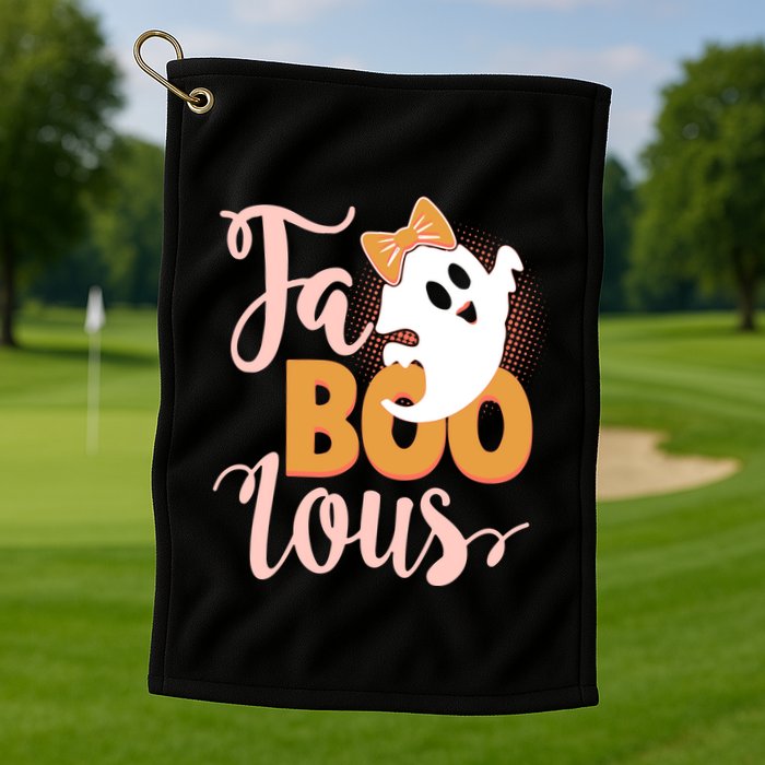 Funny Halloween Fa Boo Lous Ghost Golf Towel