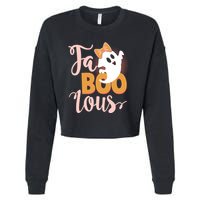 Funny Halloween Fa Boo Lous Ghost Cropped Pullover Crew
