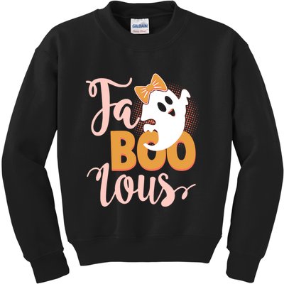Funny Halloween Fa Boo Lous Ghost Kids Sweatshirt