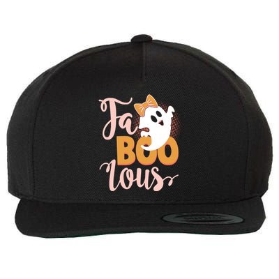 Funny Halloween Fa Boo Lous Ghost Wool Snapback Cap