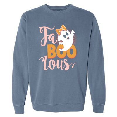 Funny Halloween Fa Boo Lous Ghost Garment-Dyed Sweatshirt