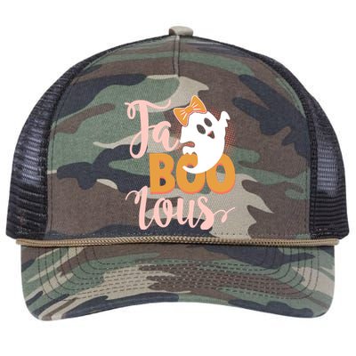 Funny Halloween Fa Boo Lous Ghost Retro Rope Trucker Hat Cap