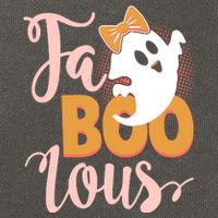Funny Halloween Fa Boo Lous Ghost Cotton Canvas Backpack