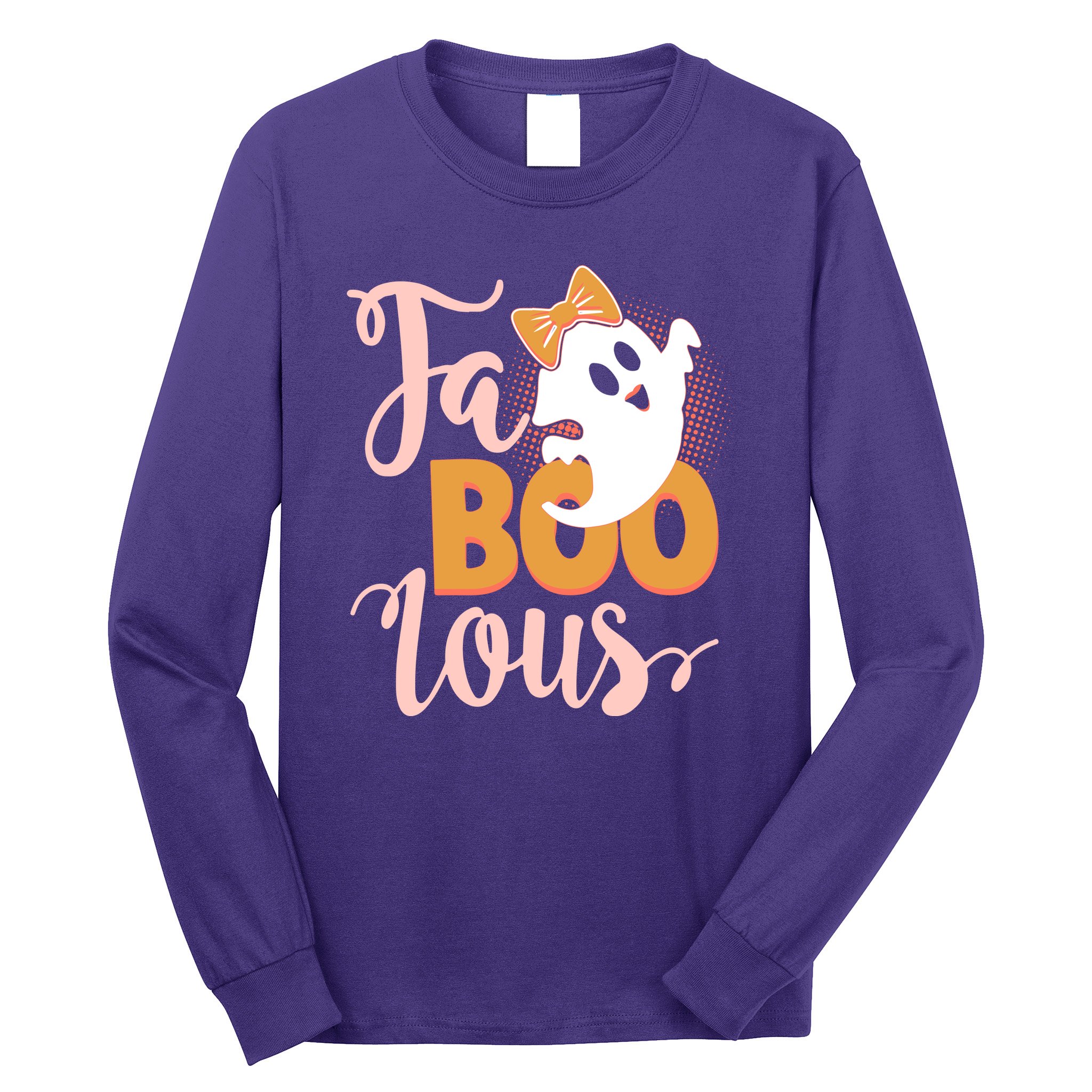 Funny Halloween Fa Boo Lous Ghost Long Sleeve Shirt