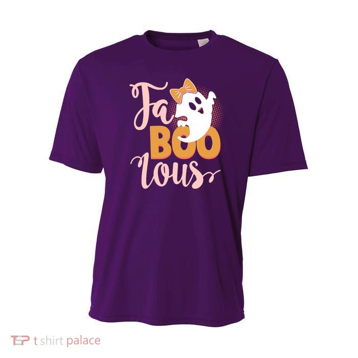 Funny Halloween Fa Boo Lous Ghost Youth Performance Sprint T-Shirt