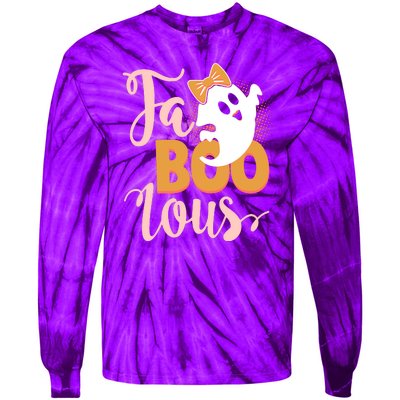 Funny Halloween Fa Boo Lous Ghost Tie-Dye Long Sleeve Shirt