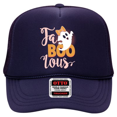 Funny Halloween Fa Boo Lous Ghost Trucker Hat