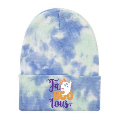 Funny Halloween Fa Boo Lous Ghost Tie Dye 12in Knit Beanie