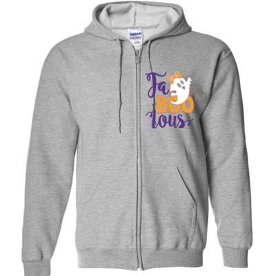 Funny Halloween Fa Boo Lous Ghost Full Zip Hoodie