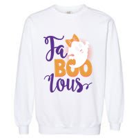 Funny Halloween Fa Boo Lous Ghost Garment-Dyed Sweatshirt