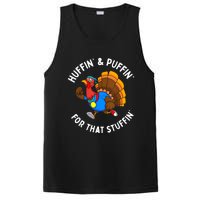 Funny Huffin For That Stuffin Turkey Run Trot Thanksgiving PosiCharge Competitor Tank