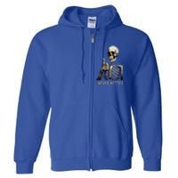 Funny Halloween For Never Better Skeleton Full Zip Hoodie