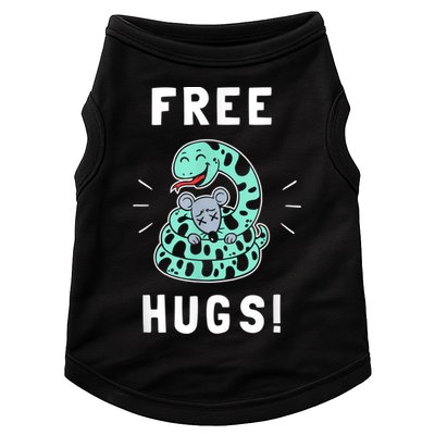 Free Hugs Funny Python Snake Anaconda Joke Doggie Tank