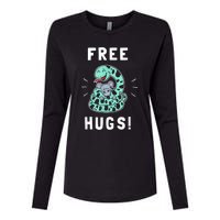 Free Hugs Funny Python Snake Anaconda Joke Womens Cotton Relaxed Long Sleeve T-Shirt