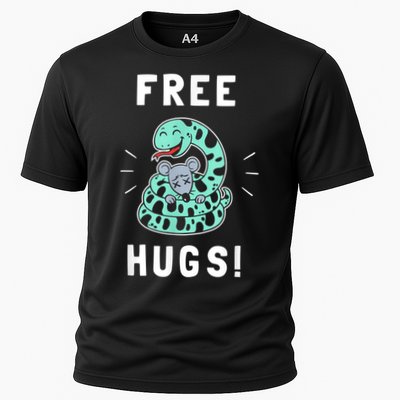 Free Hugs Funny Python Snake Anaconda Joke Performance Shirt