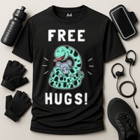 Free Hugs Funny Python Snake Anaconda Joke Performance Shirt