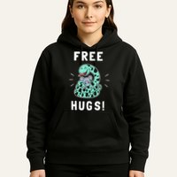 Free Hugs Funny Python Snake Anaconda Joke Hoodie