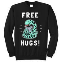Free Hugs Funny Python Snake Anaconda Joke Sweatshirt