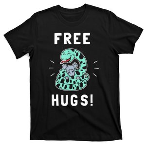 Free Hugs Funny Python Snake Anaconda Joke T-Shirt