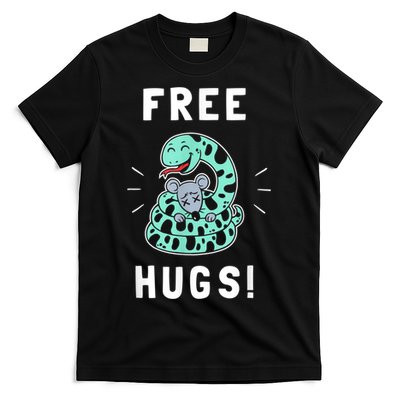 Free Hugs Funny Python Snake Anaconda Joke T-Shirt
