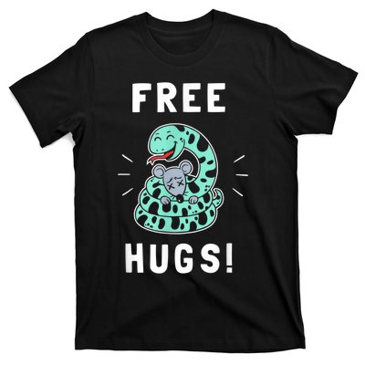 Free Hugs Funny Python Snake Anaconda Joke T-Shirt