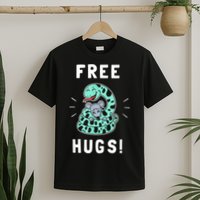 Free Hugs Funny Python Snake Anaconda Joke T-Shirt