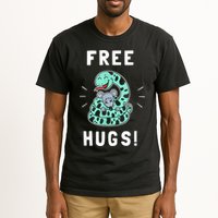 Free Hugs Funny Python Snake Anaconda Joke Tall T-Shirt