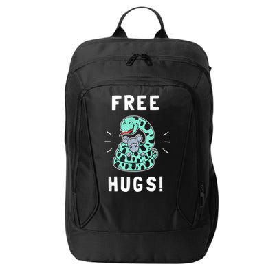 Free Hugs Funny Python Snake Anaconda Joke City Backpack