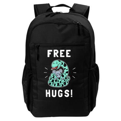 Free Hugs Funny Python Snake Anaconda Joke Backpack