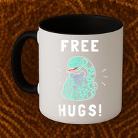 Free Hugs Funny Python Snake Anaconda Joke Mug