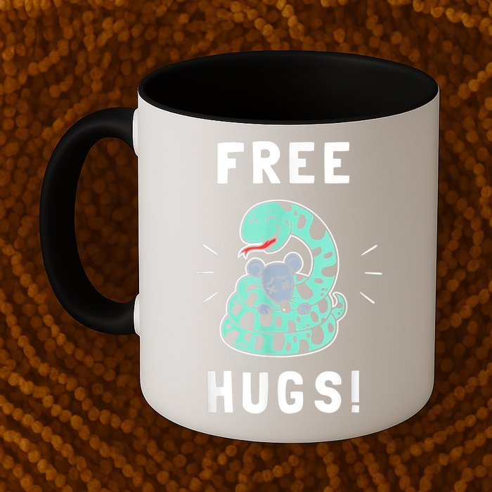 Free Hugs Funny Python Snake Anaconda Joke Mug
