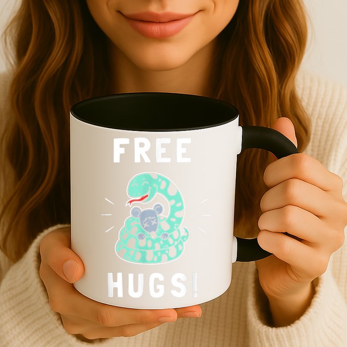 Free Hugs Funny Python Snake Anaconda Joke Mug