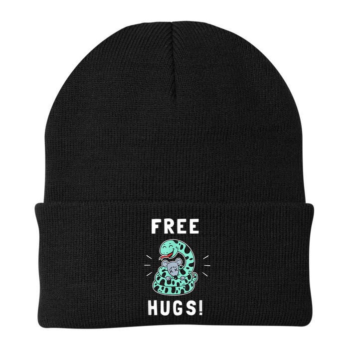 Free Hugs Funny Python Snake Anaconda Joke Beanie