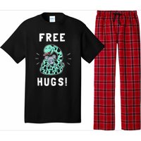 Free Hugs Funny Python Snake Anaconda Joke Pajama Set