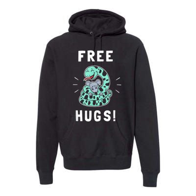 Free Hugs Funny Python Snake Anaconda Joke Premium Hoodie