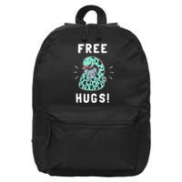 Free Hugs Funny Python Snake Anaconda Joke 16 in Basic Backpack