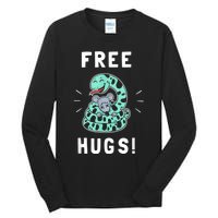 Free Hugs Funny Python Snake Anaconda Joke Tall Long Sleeve T-Shirt